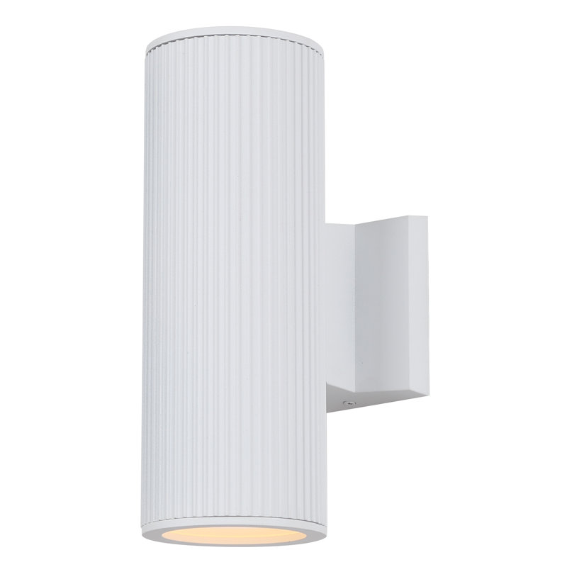 1 Light Modern Outdoor Wall Lantern, White