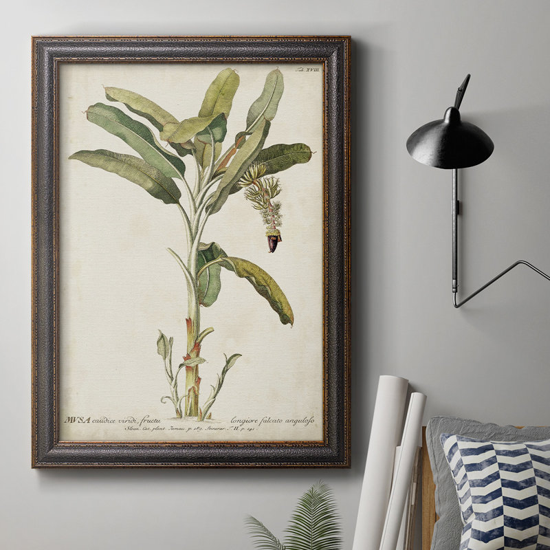 Banana Palm I - reproduction d'art sur toile, H 27 po x l 18 po x P 2,5 po