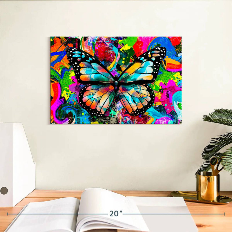 Brampt Trippy Butterfly, 8" H x 12" W