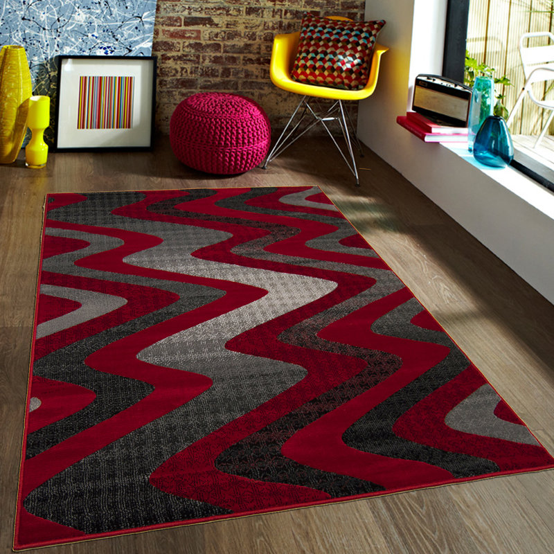 Keeler Chevron Indoor Rug, 5' x 6'11"