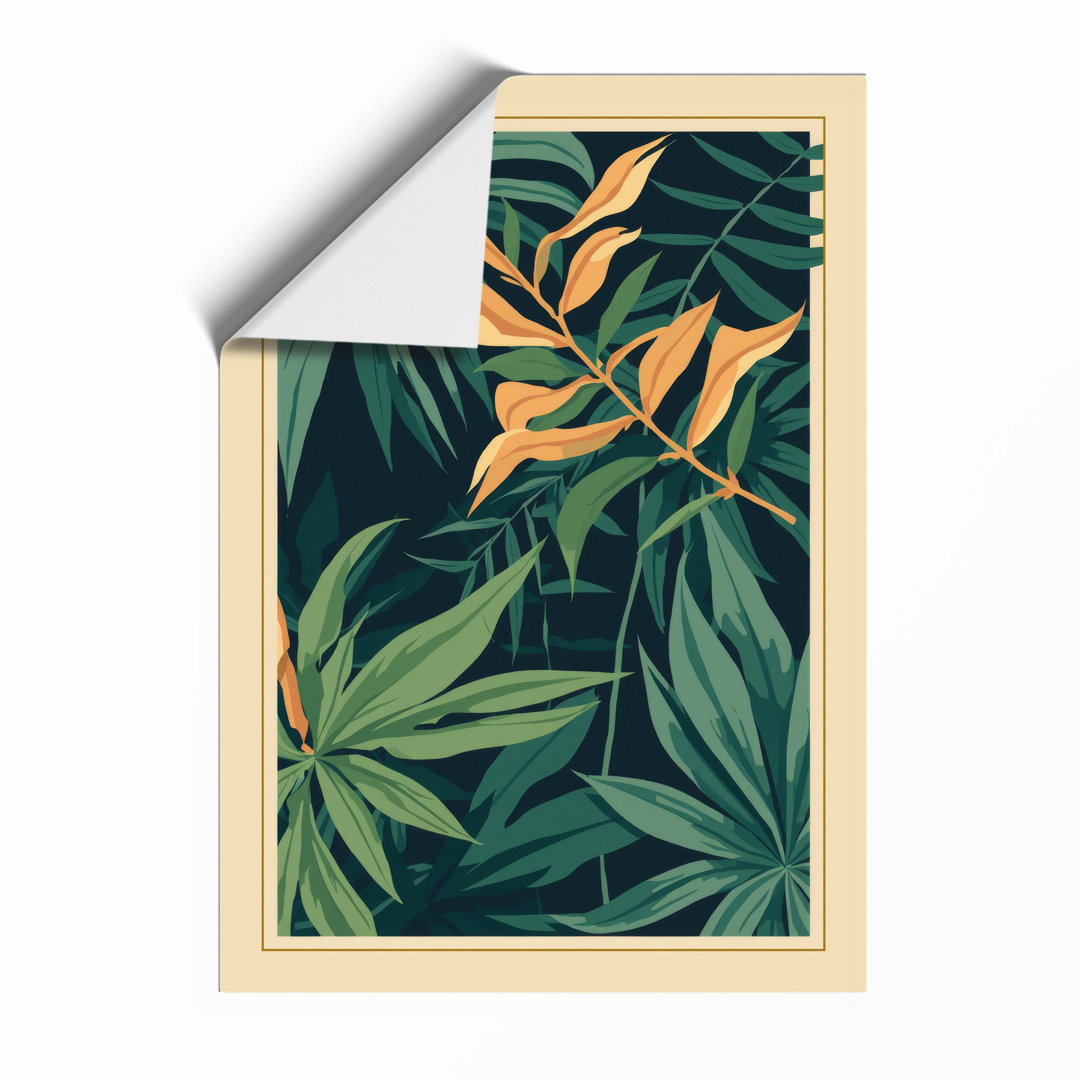 Tropical Birds of Paradise Botanical - Framed Print