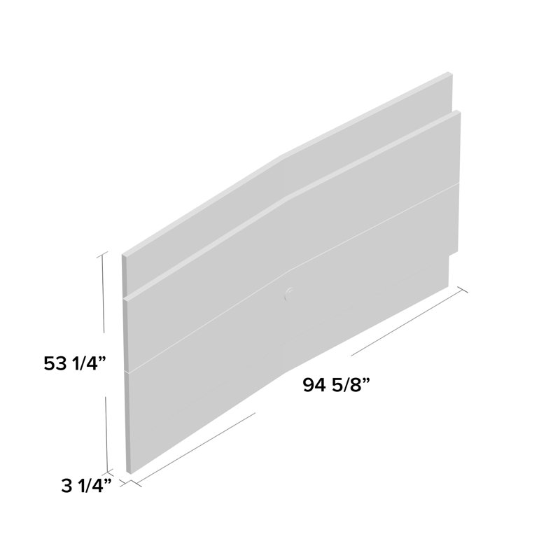 Franklin Floating TV Stand for TVs up to 88", Maple Cream / Off White