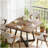 Vintage Square Dining Table,Wood Kitchen Table,Classic Design Dining Table