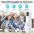 Smart Humidifiers Large Room Bedroom Home,2.11Gal(8L) Quiet Top Fill Cool Mist Humidifier,Smart App & Remote Control, 3 Speed Humidifier With 360°Nozzle,Humidity Setting For Baby Office Plant