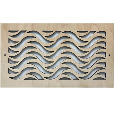 Stellar Air Wall And Ceiling Registers 6x24 ( Duct Opening) 8x26 Overall Size -Waves