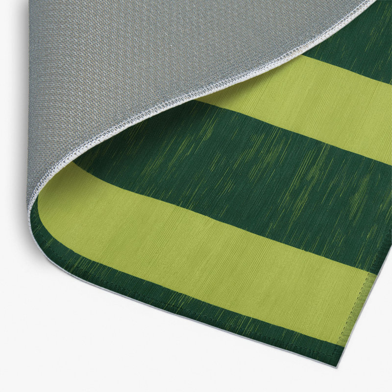 Tapis d'intérieur et d'extérieur à carreaux vert