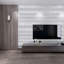 Bionda 9.5m x 53cm Modern Metallic Silver and Grey Striped Wallpaper