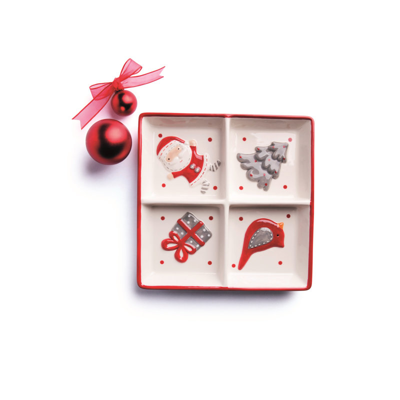 Excelsa Santa Claus Ceramic Condiment Server