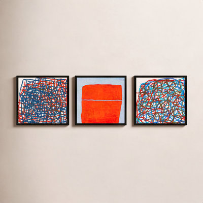 Tangerine. Set Of 3 by Stephanie Dennis