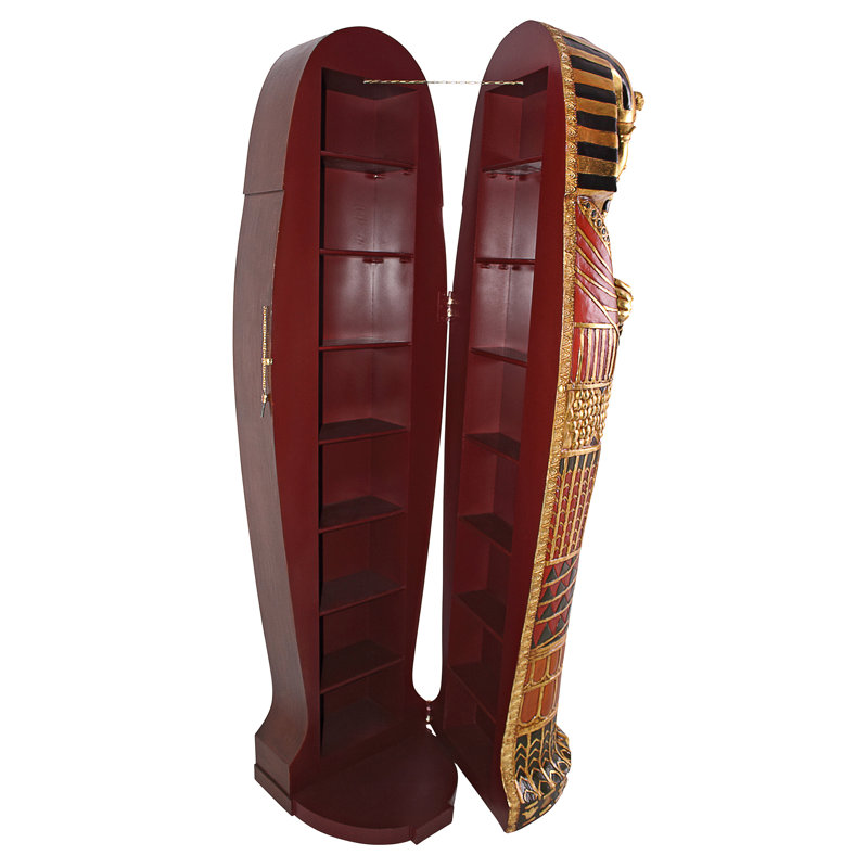King Tutankhamen's Life Size Sarcophagus Cabinet Statue