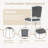 Farmhouse 7-Piece Extendable Dining Table Set-1620500090