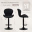 360° Swivel Bar Stool - Adjustable Height PU Leather with Metal Frame-464378249