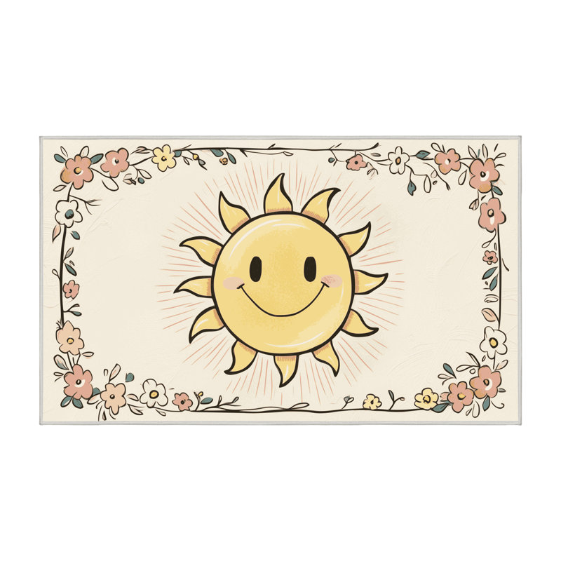 Tapis pour chambre de bébé Zoomie Kids, Rectangulaire 7 pi x 10 pi