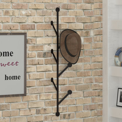 Pashkhi Metal Wall 6 - Hook Wall Mounted Coat Rack