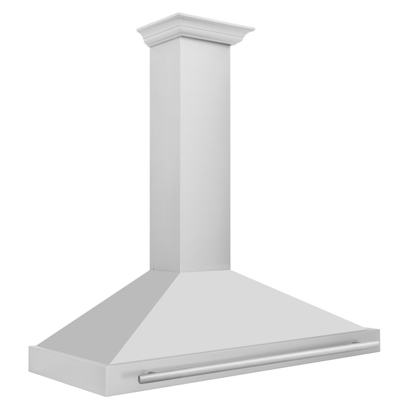 48" 400 CFM Ducted Wall Mount Range Hood, Stainless Steel