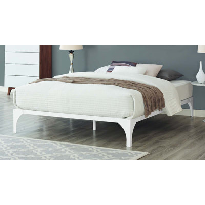 Harbor White King Size Metal Bed Frame -  BSD National Supplies, BSD-1345-IHW-DOMMY