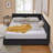 Queen Velvet Upholstered Bed Frame, Sofa Style, Backrest-798725418-798725422