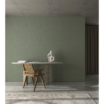 Aire - Olive Wallpaper by Sabrina Yvonne