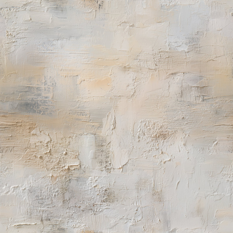 Murale abstraite abstraite en stuc texturé et stuc, Textured Non-Pasted