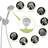Shower With 4.7" Rainfall Showerhead & 8 Hand Dual Head Rain And Handheld-115806975