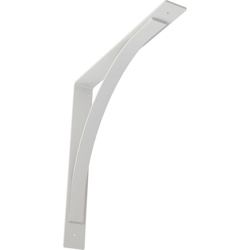 Support en acier Morris, Apprêt blanc, H 24 po x l 3 po x P 24 po
