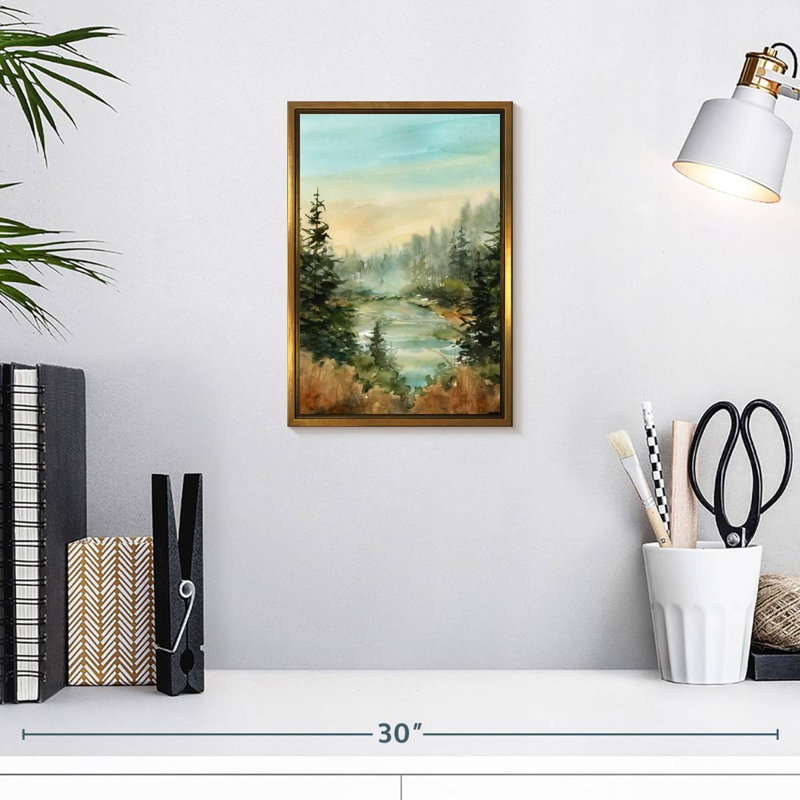 Forest Favorite Spot, Cadre flottant doré, 9 po x 13 po