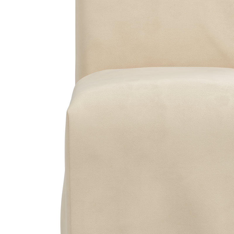 Chaise parsons en coton Armstrong, Velours performance perle classique