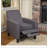Linen Manual Push Back Recliner Chair-320699902