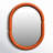 Lorinda Solid Wood Frame Oval Mirror-728025231