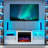 70" TV Stand with 23" Electric Fireplace-520936663