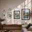 Mediterranean Village Light Coastal - Print-699927252-699927254
