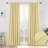Goffredo 100% Blackout Natural Curtains for Bedroom  Double Layer Drape Farmhouse Thermal Insulated Rod Pocket Back Tab Full Light Blocking 2 Panels for Living Room Nursery-87857160-87857169