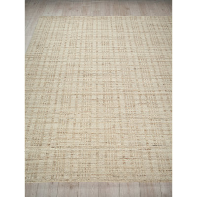 Desi hand-knotted Wool Light Beige Area Rug