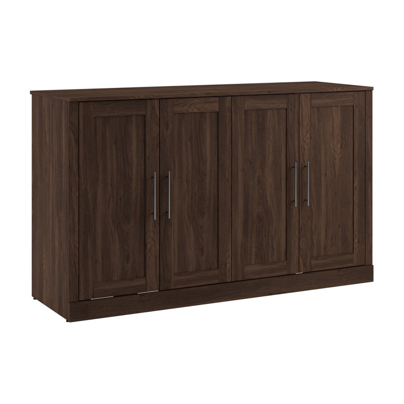 Armoire-lit avec matelas Arlex Murphy, Grand, Brun