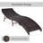 Outdoor Metal Chaise Lounge , Cushion Included