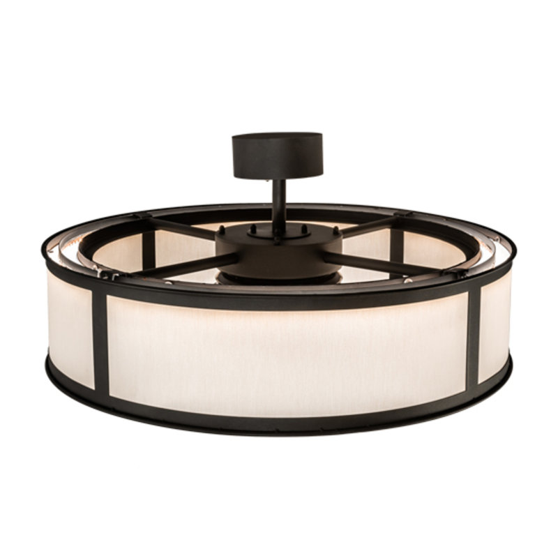Smythe Craftsman LED Downrod Ceiling Fan