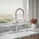 Kohler Crue Single Handle Semi-Professional Pre-Rinse Kitchen Faucet with Three-Function Pull Down Sprayer
