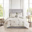 Ensemble d'édredon réversible en coton brodé 6 pièces, lit double / grand, élégant et confortable-119369665