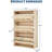 Shoe Cabinet with Flip Drawers, Slim Freestanding Shoe Rack Cabinet, Flower Pattern & Diamond-Shaped Handles-490355465-490355466-497914151