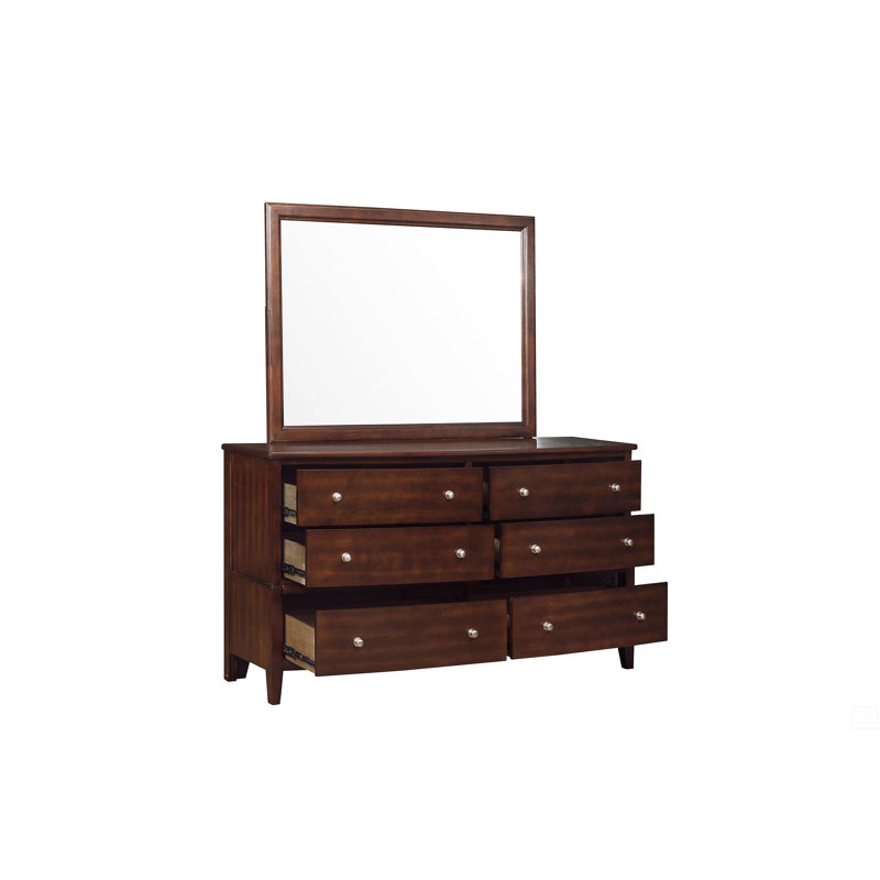 Commode 1 pièce avec 6 tiroirs en bois