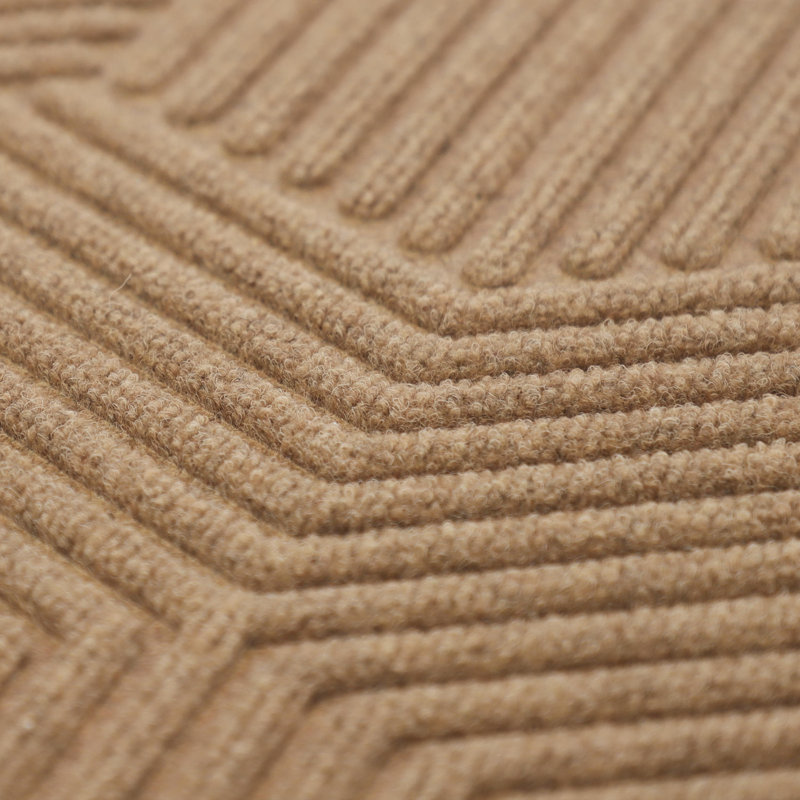 WaterHog® Luxe Zephyr Non-Slip Indoor Outdoor Doormat, 21.5" W x 35" L, Wheat 
