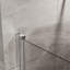 Porte de douche pivotante 34 po x 72 po, porte de douche en verre trempé épais de 1/4 po, conception semi-sans cadre-129435187