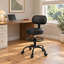 Chaise de dessin ergonomique avec dossier, tabouret de bureau pivotant à roulettes avec repose-pieds réglable - Noir/1 pièce-273369683-274005019