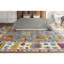 Tapis gris foncé et gris clair noué à la main de haute qualité-64359341