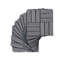 20 carreaux de terrasse à emboîtement à motif carreauté, 12 po x 12 po, plancher de bois franc d'acacia gris clair pour terrasse, banc, bord de piscine