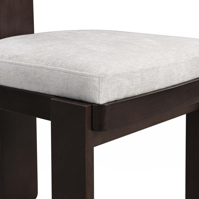 Ensemble de 2 chaises de salle à manger rembourrées, Gris