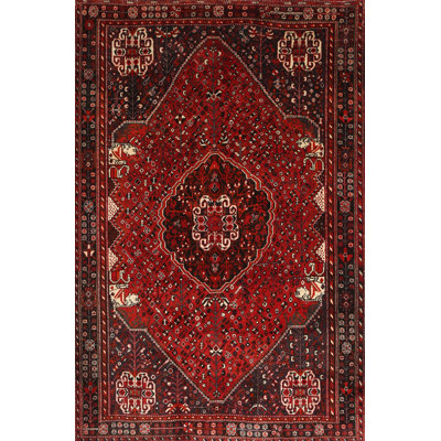 Tapis traditionnel rouge / brun Endri