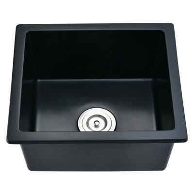 18.11'' L Single Bowl Granite Kitchen Sink
