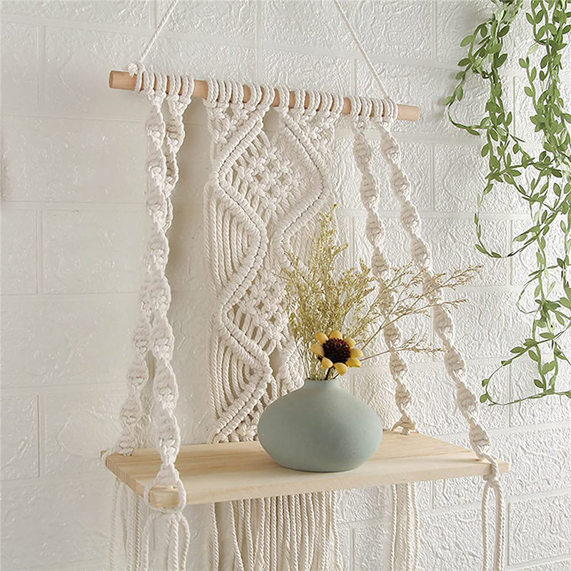 Tablette décorative Macrame