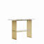 Console moderne avec cadre en métal doré, table d'entrée chic avec tablette de rangement pour le décor du salon